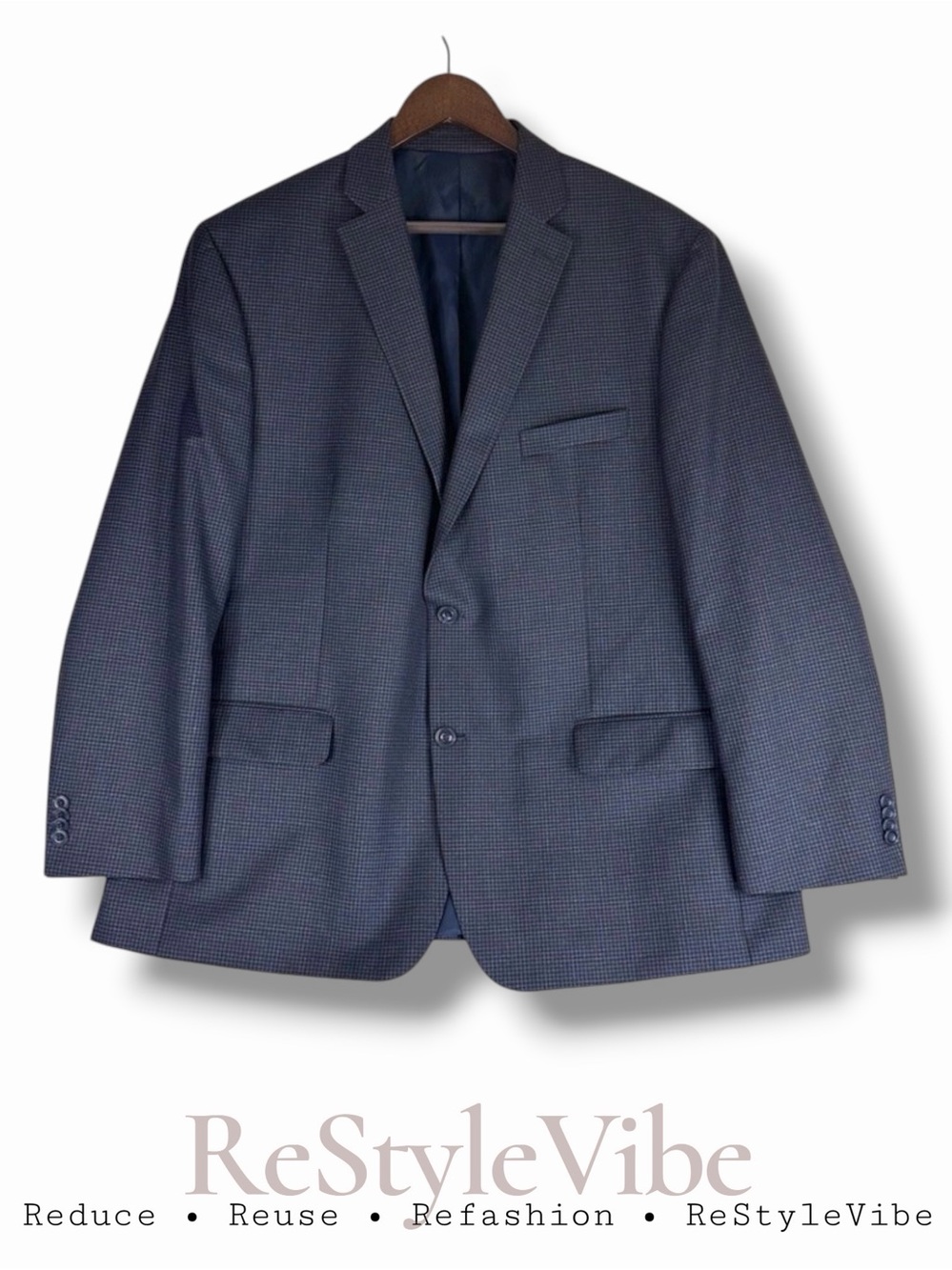 MICHAEL KORS Men’s Size 46R Jacket Suit Style Blazer Plaid Lined Button Front